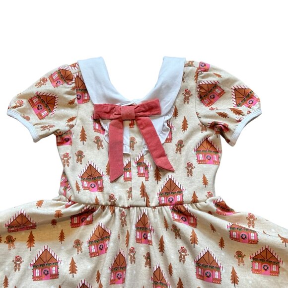 Le Petit Elle Knit Gingerbread Sophie Dress 7/8 - Picture 2 of 9